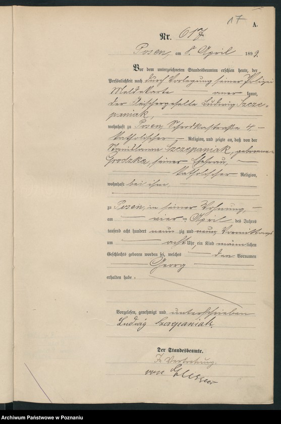 Obraz 20 z jednostki "Księga urodzeń t. II"