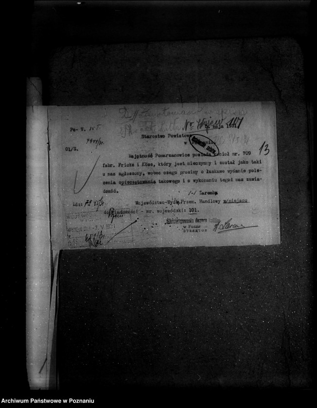 Obraz 18 z jednostki "Mleczarnia dr J. Jackowskiego w Pomarzanowicach powiat poznański nr woj. kotła 101"