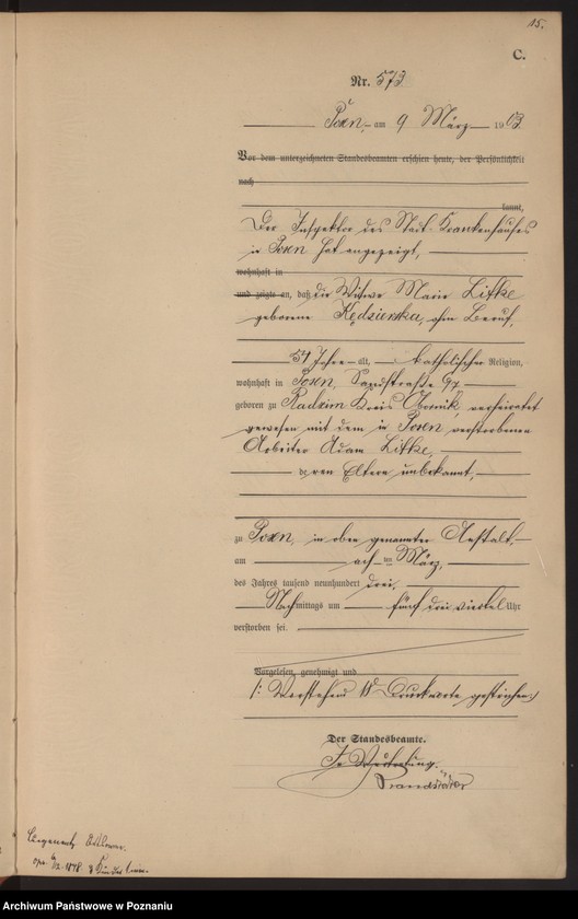 Obraz 18 z jednostki "Księga zgonów tom II"