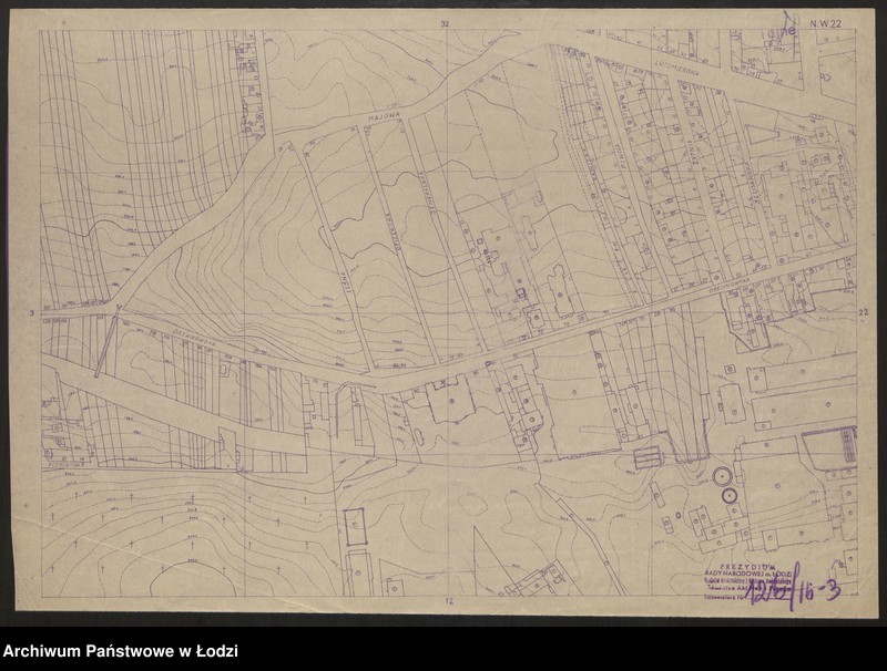 Obraz 3 z jednostki "Plan miasta Łodzi Sekcja NW 22"