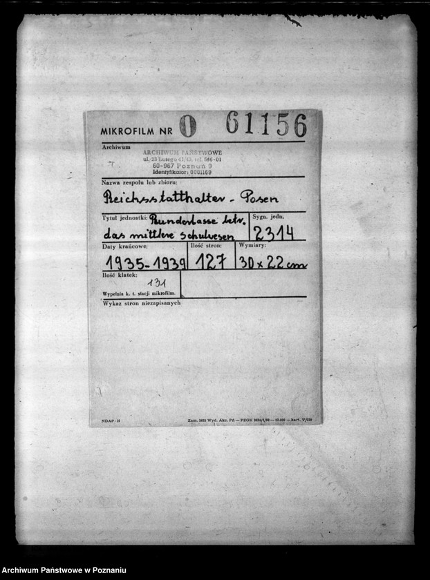 Obraz 2 z jednostki "Runderlasse betr. das mittlere Schulwesen"