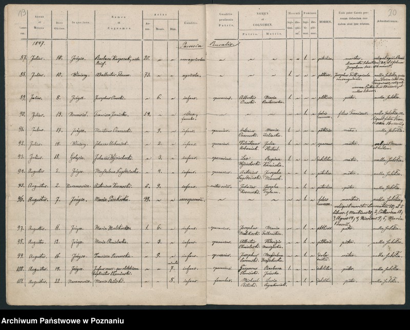 Obraz 12 z jednostki "Księga zgonów"