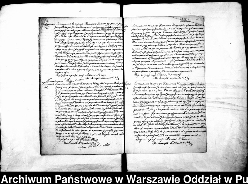 Obraz 13 z jednostki "Akta urodzeń, małżeństw i zgonów"