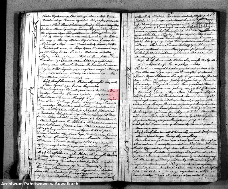 Obraz 11 z jednostki "Księga Aktów Zeyscia Gminy Leypuńskiej Od 1 go Stycznia 1816 Ru"