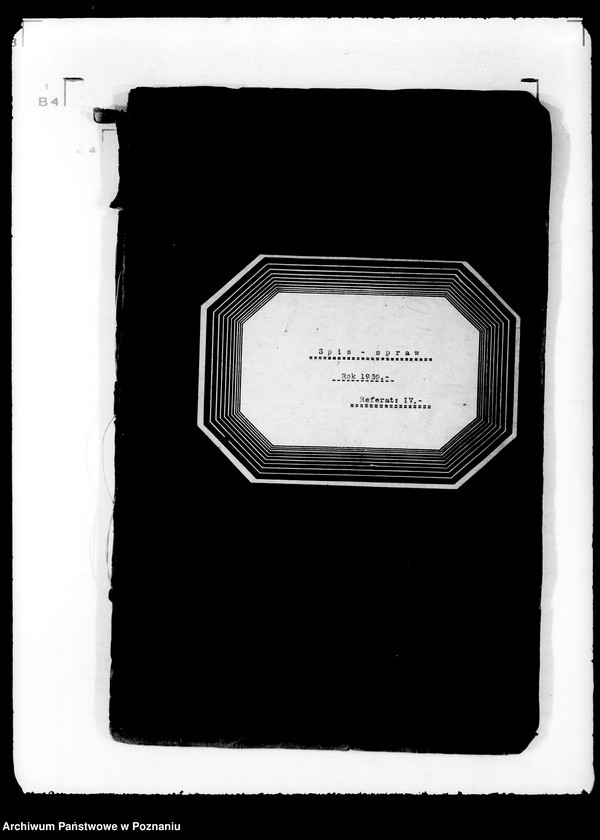 Obraz 4 z jednostki "Spisy spraw /Referat IV/ Wydział Pracy i Opieki Społecznej"