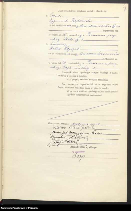 Obraz 9 z jednostki "Księga miejscowa małżeństw tom III [Rejestr główny małżeństw]"