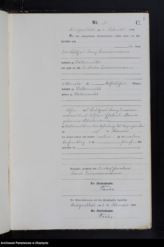 image.from.unit.number "Sterbe-Neben-Register Nr 1 - 42"