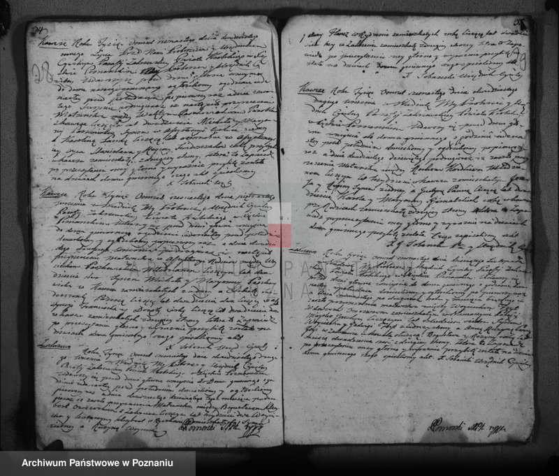 Obraz 17 z jednostki "Księga urodzeń, małżeństw i zgonu"