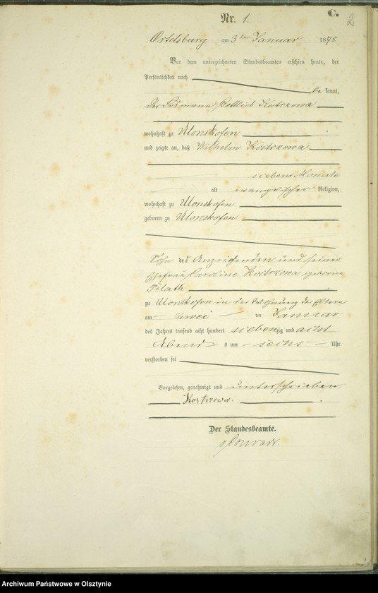 image.from.unit.number "Sterbe-Haupt-Register Nr 1 - 77"