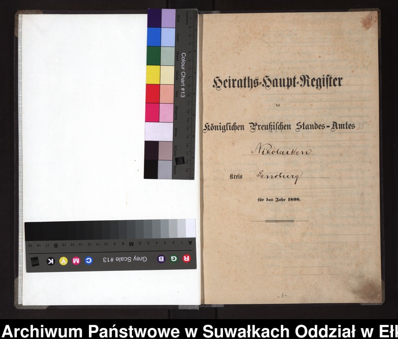 image.from.unit.number "Heiraths-Haupt-Register des Königlichen Preussischen Standes-Amtes Nikolaiken Kreis Sensburg"