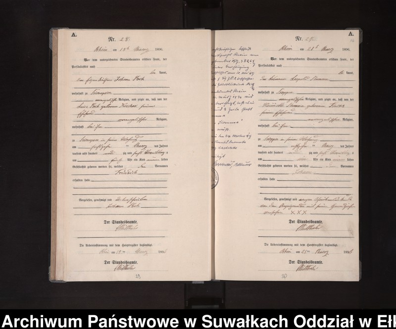 image.from.unit.number "Geburts-Neben-Register des Königlichen Preussischen Standes-Amtes Orlen in Rhein Kreis Loetzen"