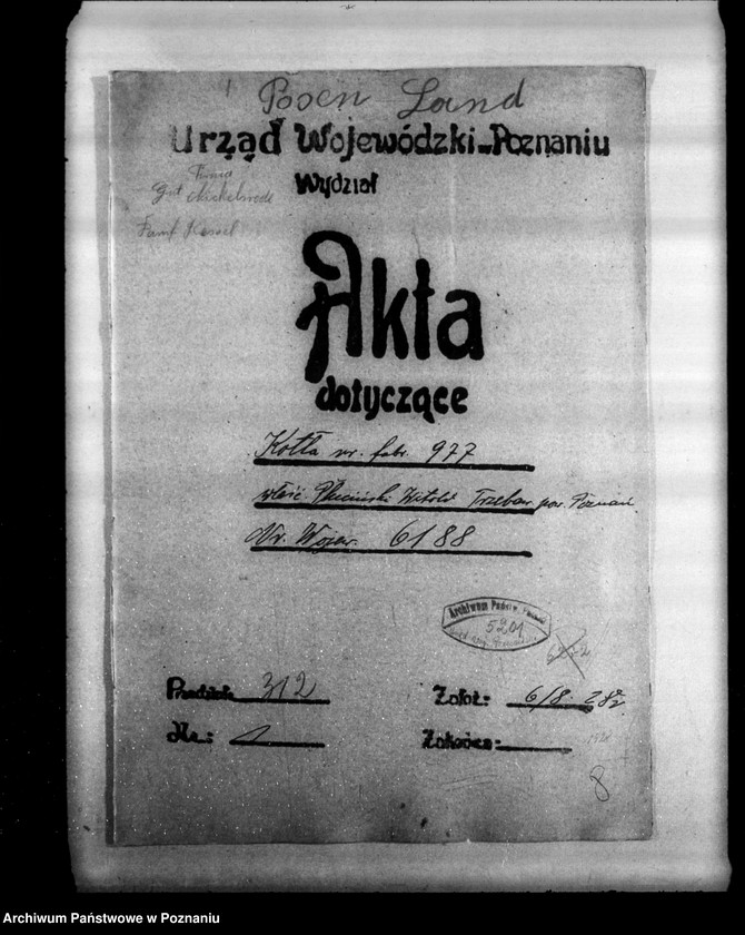 Obraz 4 z jednostki "Majątek Trzebaw powiat poznański W. Pluciński nr woj. kotła 6188"