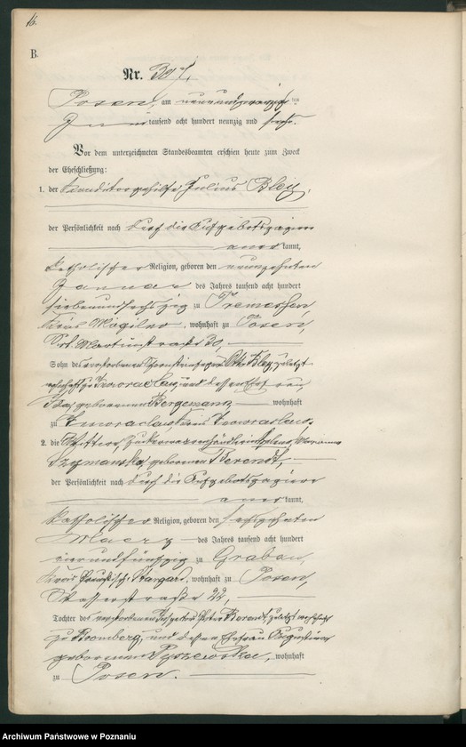 Obraz 18 z jednostki "Księga małżeństw t. II"