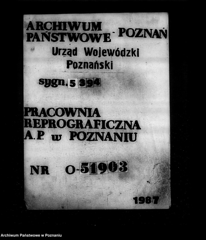 Obraz 1 z jednostki "Gorzelnia spółdzielcza w Żabnie powiat śremski nr woj. 6500"