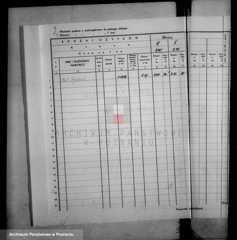 Obraz 6 z jednostki "Operat szacunkowy majątku państwowego Izdebki powiatu wyrzyskiego"