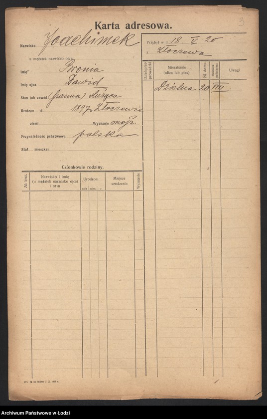 image.from.unit.number "[Spis ludności Łodzi] Joachimek - Joskoszek"