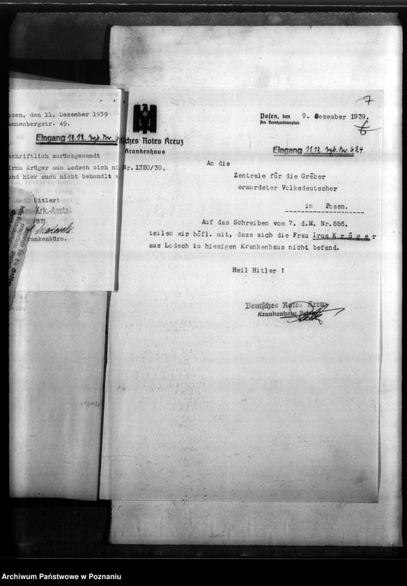 Obraz 10 z jednostki "Irma Krüger, geb. Zelmer, aus Litzmannstadt (Łódź)"