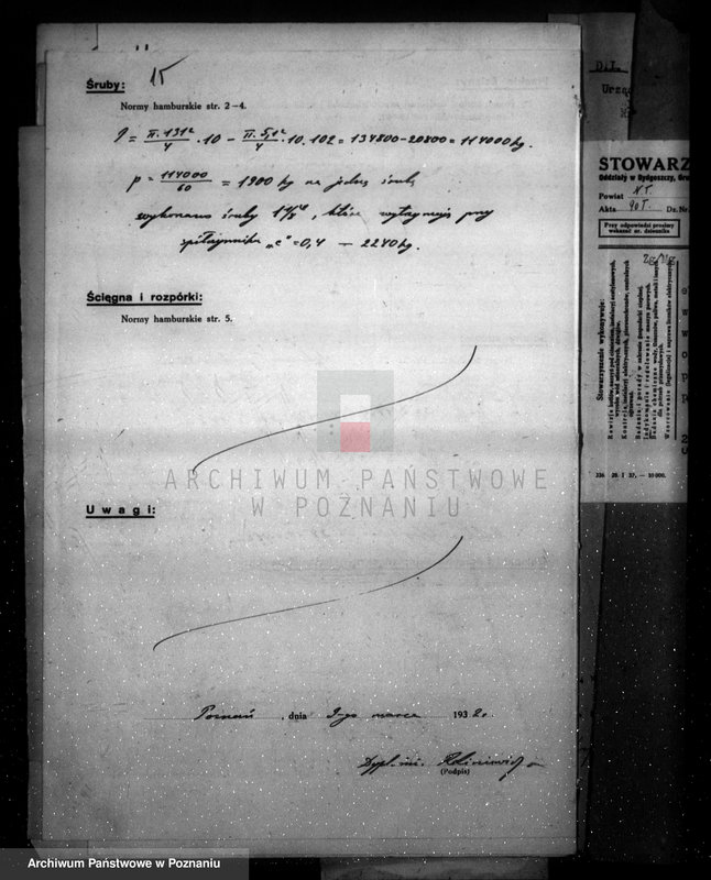 Obraz 19 z jednostki "Cukrownia w Opalenicy Spółka Akcyjna nr woj. kotła 6556"