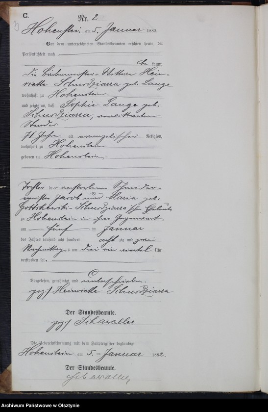 image.from.unit.number "Sterbe-Neben-Register Nr 1 - 77"