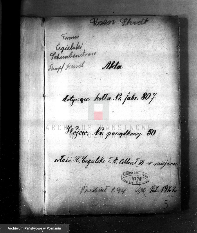 Obraz 3 z jednostki "H. Cegielski - T. A. Oddział III - Poznań nr woj 50 nr kotła 807"