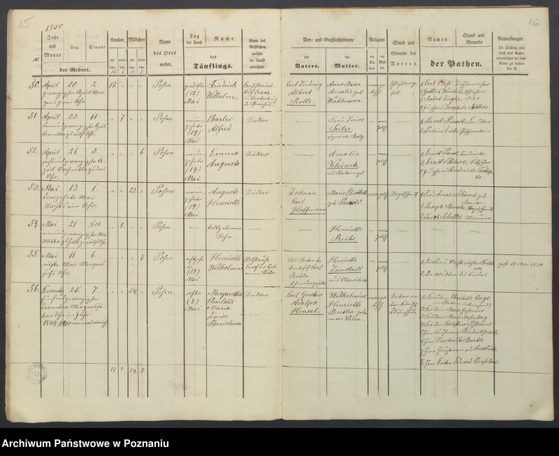 Obraz 10 z jednostki "Duplikat des Taufregisters"