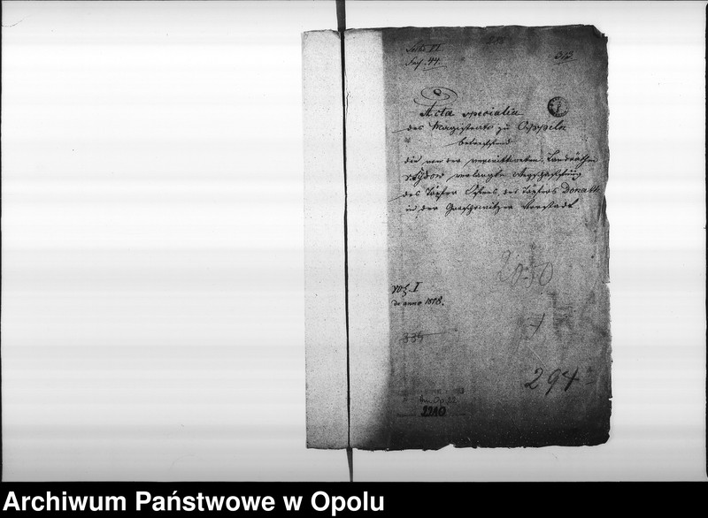 Obraz 4 z jednostki "Acta specialia des Magistrats zu Oppeln betreffend die von der verwittweten Landräthin v[on] Sydow verlangte Wegschaffung des Töpfer Ofens, des Töpfers Donath in der Groschowitzer Vorstadt Vol. I de anno 1818"