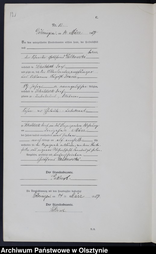 image.from.unit.number "Sterbe-Neben-Register Nr 1 - 26"