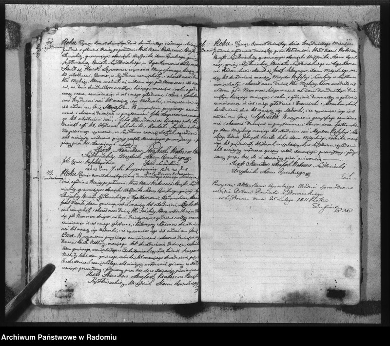 image.from.unit.number "Akta urzędnika stanu cywilnego gminy Szydłowiec z roku 1810"