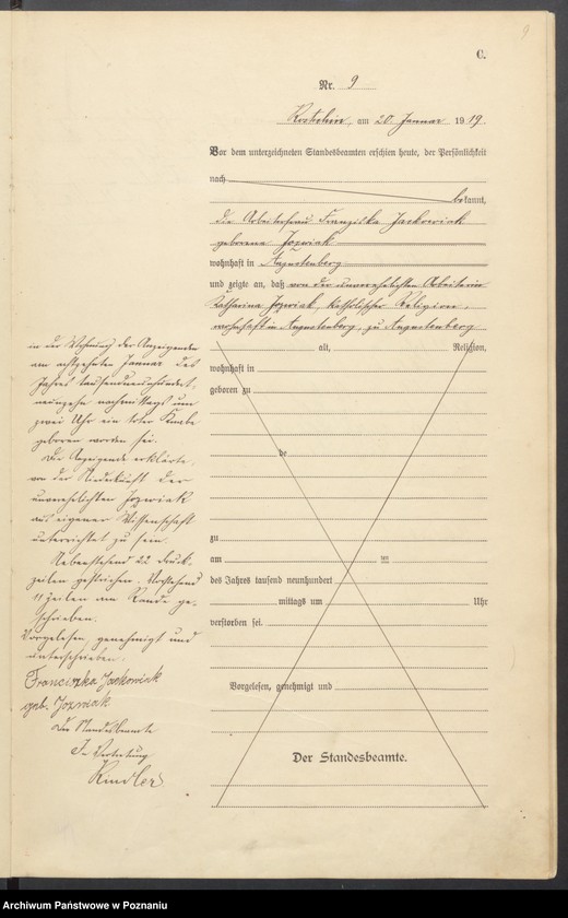 Obraz 11 z jednostki "Sterbe-Haupt-Register "