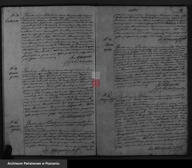 Obraz 16 z jednostki "Dowody urodzonych, zaślubionych i zmarłych"