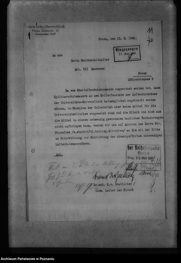 Obraz 15 z jednostki "Bauten für die Reichsuniversität Posen"