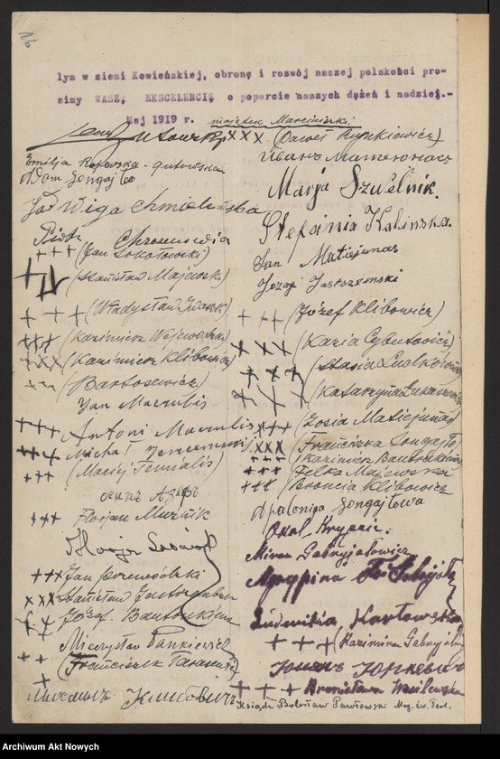 image.from.unit.number "Litwa, Suwalskie, Białoruś (rezolucje ludności w związku z zajęciem Wilna przez wojska polskie)"