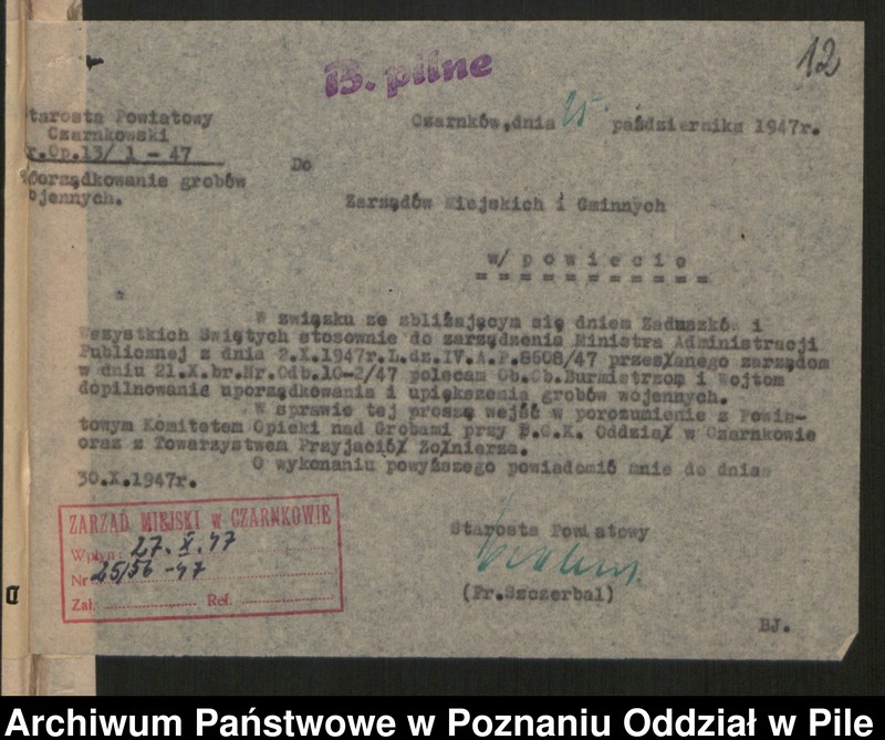 image.from.unit.number "Sprawy obywatelsko-narodowościowe. Nadzór nad stowarzyszeniami. Opieka nad cmentarzami wojennymi"