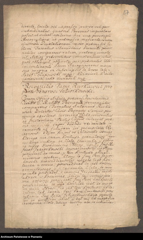 Obraz 20 z jednostki "Acta coram officio consulario Posnaniensi."