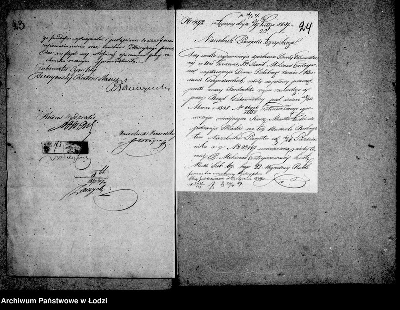 Obraz 20 z jednostki "Akta tyczące się poczynionych forszusów z kasy miasta Łodzi od roku 1846 po koniec roku"