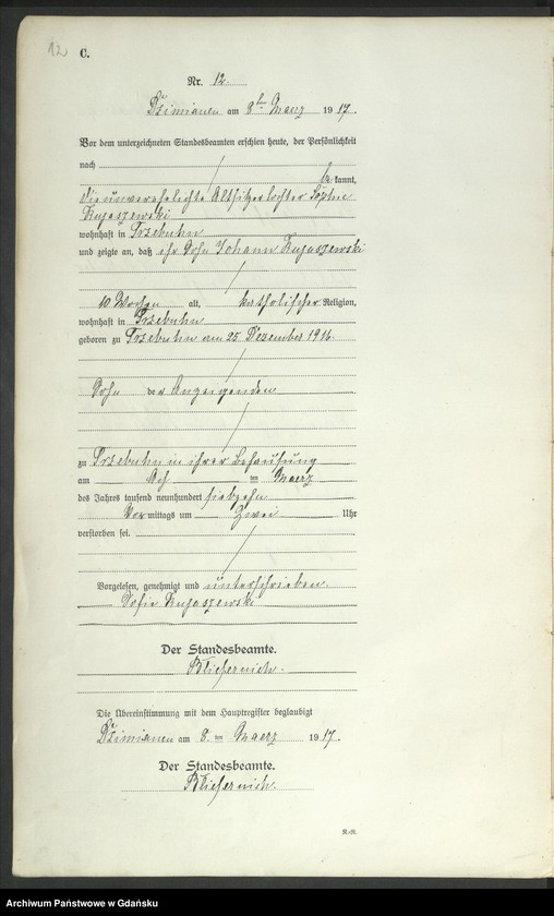 Obraz 15 z jednostki "Księga zgonów"