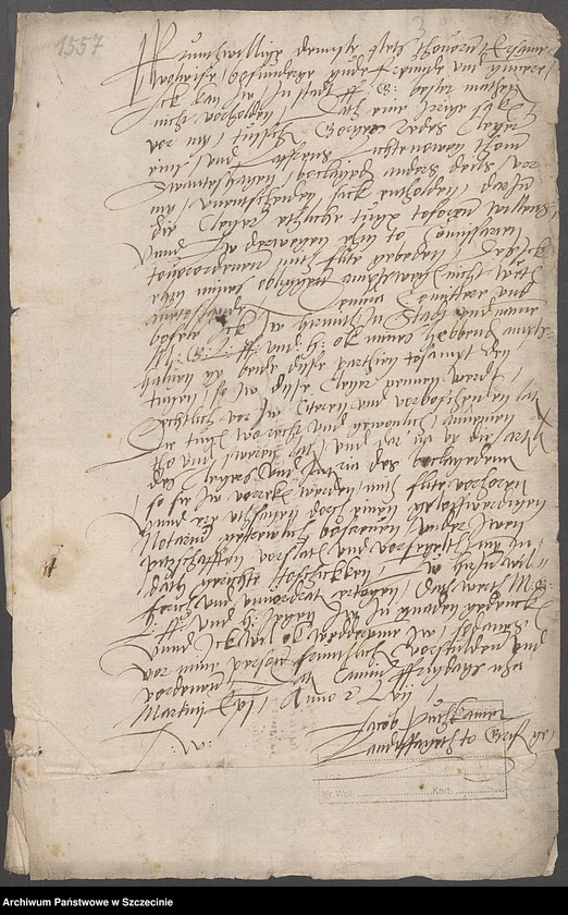 image.from.unit.number "Georg Rhede zu Schwanteshagen [Świętoszewo] contra Laffrenz Lichtenow daselbst wegen des Dorfes Kantreck [Łoźnica]."