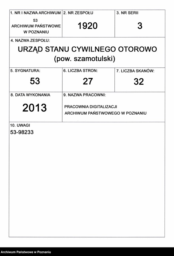 Obraz 1 z jednostki "Księga małżeństw"