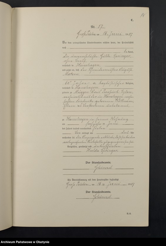 image.from.unit.number "Sterbe-Neben-Register Nr 1 - 29"
