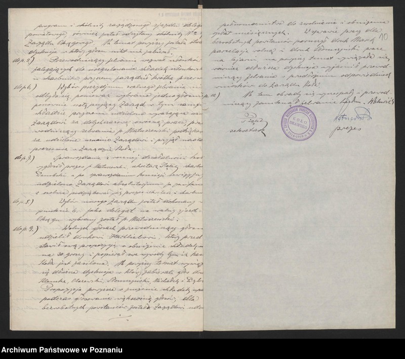 Obraz 13 z jednostki "Drawsko, powiat Czarnków akta koła."