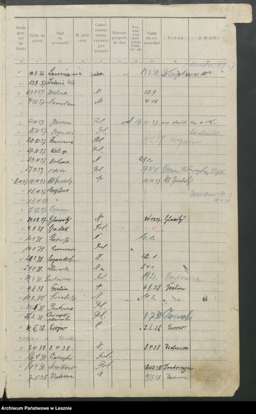 Obraz 5 z jednostki "[Książka meldunkowa osób przybywających na pobyt czasowy]"