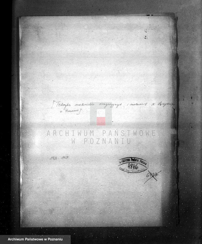 Obraz 4 z jednostki "/Fabryka materiałów drogeryjnych i malarskich K. Łączycki w Poznaniu- korespondencja w sprawie zatwierdzenia/"