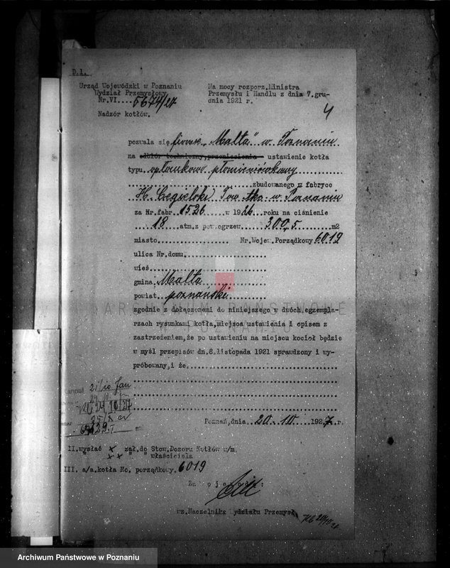 Obraz 8 z jednostki "Fabryka Papieru Malta w Poznaniu nr woj. 6019"