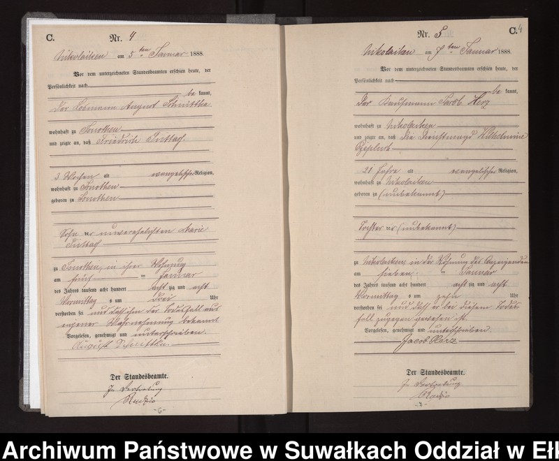 image.from.unit.number "Sterbe-Haupt-Register des Königlichen Preussischen Standes-Amtes Nikolaiken Kreis Sensburg"