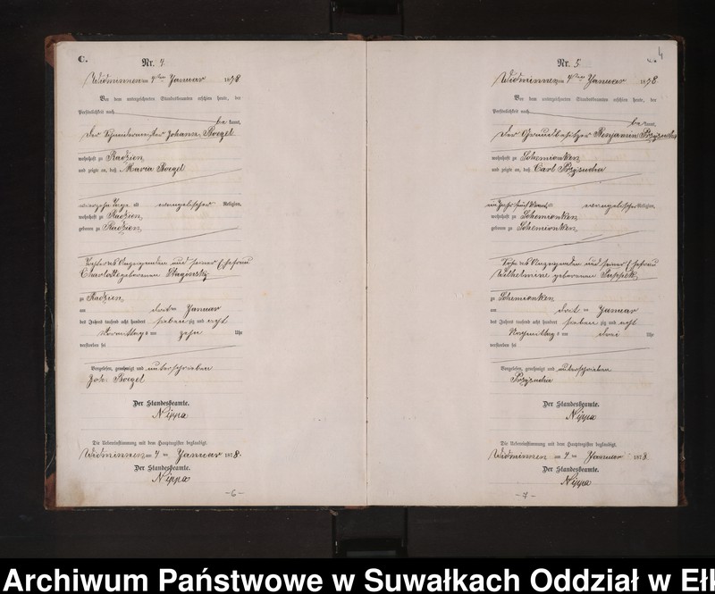 image.from.unit.number "Sterbe-Neben-Register des Preussischen Standes-Amtes Widminnen Kreis Loetzen [Tom I Nr 1-174]"