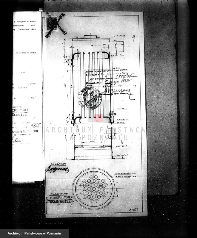 Obraz 11 z jednostki "Mleczarnia w Solcu pow chodzieski własność właściciel Piętyszek, kocioł nr fabryczny 88, nr woj. 6428"