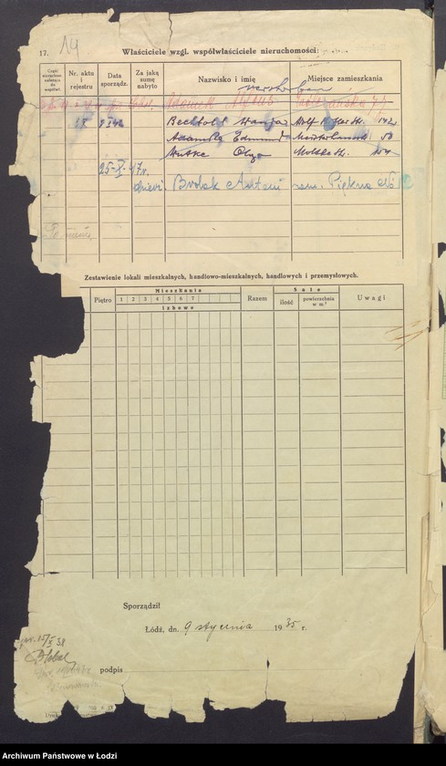 image.from.unit.number "Księga inwentarzowa nieruchomości m. Łodzi ul. Obywatelska"