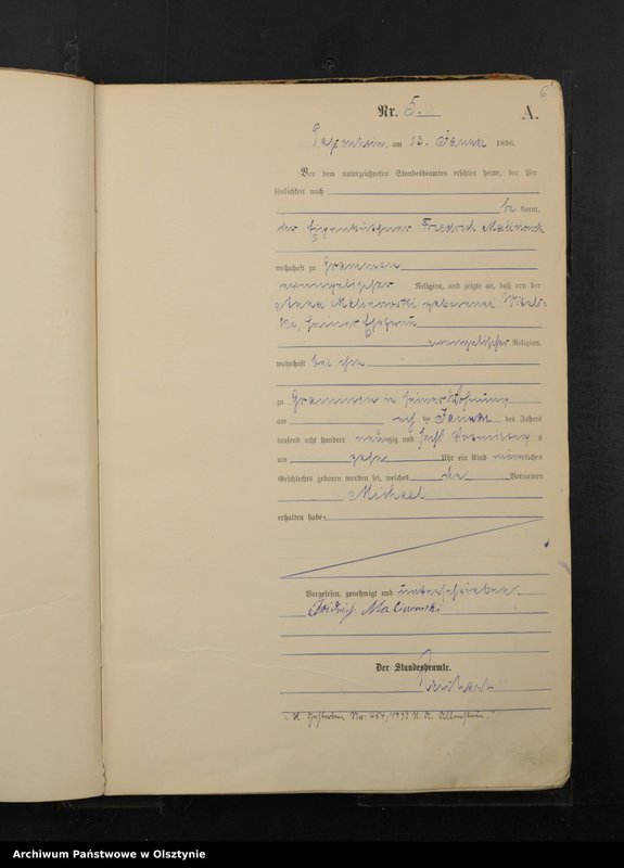 image.from.unit.number "Geburts-Haupt-Register Nr 1 - 225"