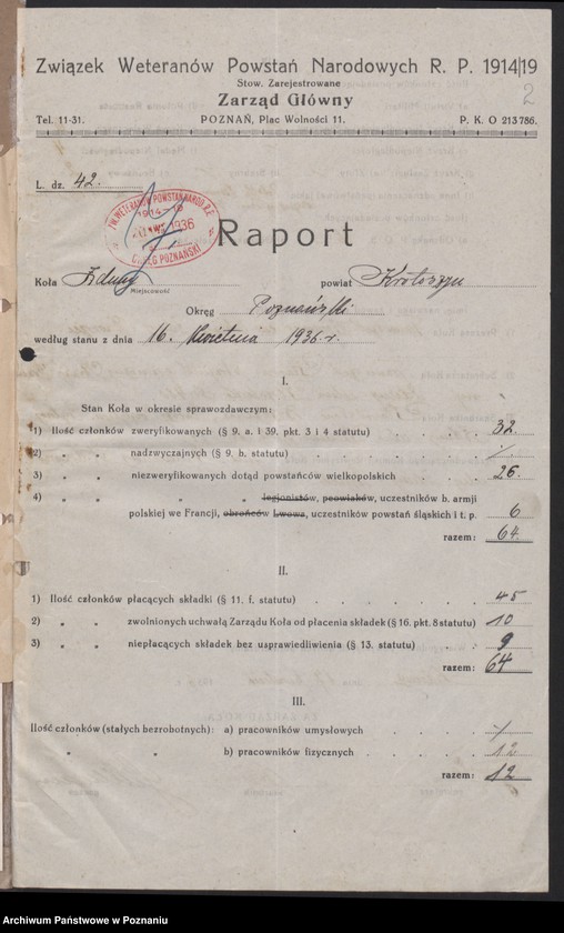 Obraz 5 z jednostki "Zduny, powiat Krotoszyn - akta koła."