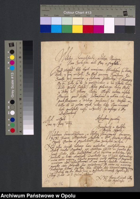 Obraz 4 z jednostki "Protest rady Miejskiej Opola przeciwko naprawie całego mostu przez administrację zamku, ponieważ połowa mostu należy do miasta."